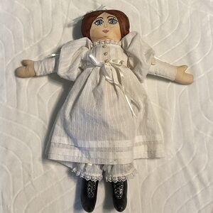 White and Black vintage Rag Doll